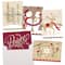 JAM Paper 6.25" x 4.625" Decadent Assortment Christmas Cards Set, 25ct.